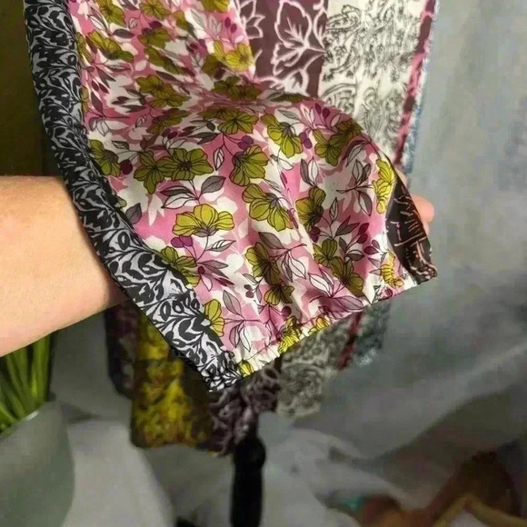 NWT 3XL Daniel Rainn Long Sleeve Scoop V-Neck Floral Boho Inspired Tunic Blouse - Picture 5 of 13